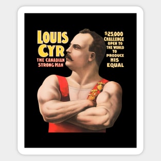 Louis Cyr - The Canadian Strongman - John Robinson's Big Feature - 1898 Sticker